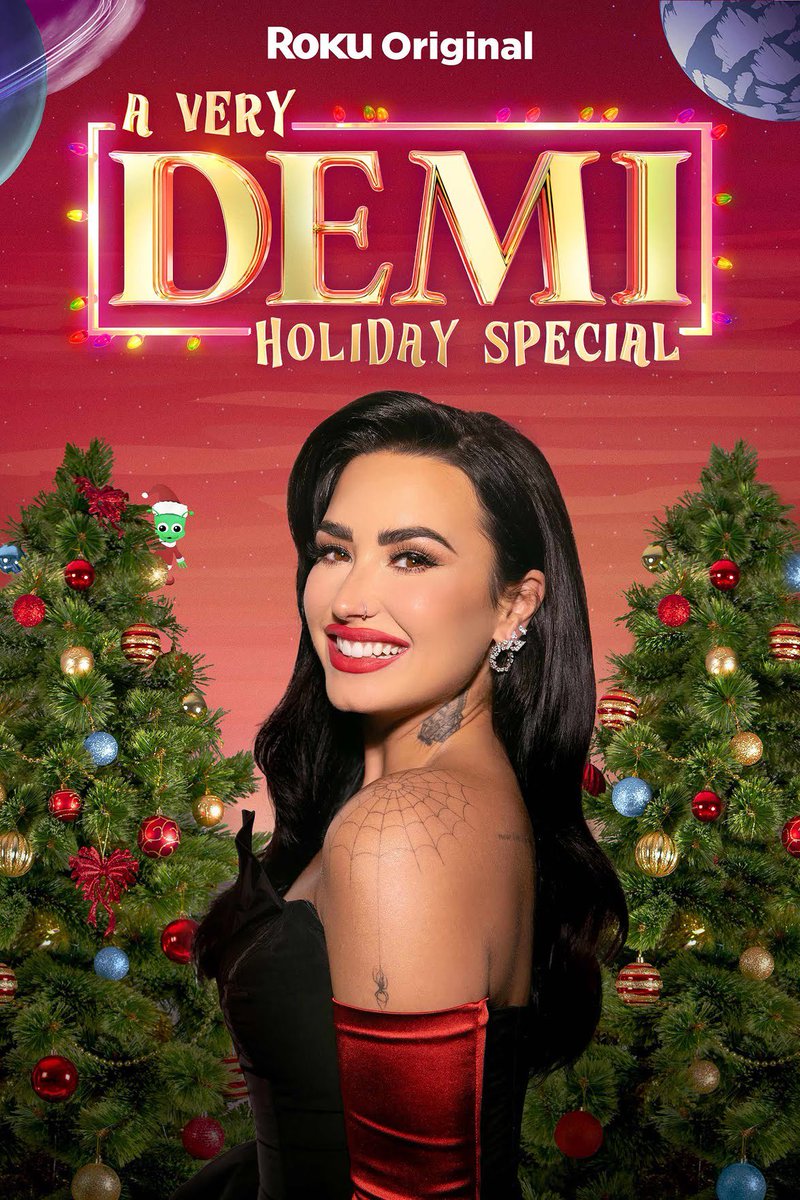 infodlbr's tweet photo. Pôster de “A Very Demi Holiday Special”, especial de Natal de Demi Lovato que será lançado no Roku em 8 de Dezembro.

No show, a cantora interpretará diversos clássicos natalinos, será acompanhada por um grupo de convidados famosos e cantará músicas de seu álbum, "Revamped". https://t.co/1k2LEBMgpU
