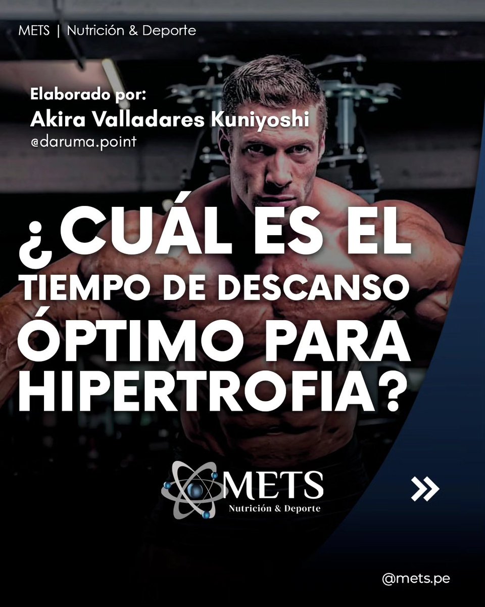 mets_pe's tweet photo. ¿CUÁL ES EL TIEMPO DE DESCANSO ÓPTIMO PARA HIPERTROFIA?

✅Descansos más prolongados podrían ser más beneficiosos asumiendo un mismo número de series cerca del fallo o al fallo.

👇 Más info 👇
https://t.co/Kdycpy54ft https://t.co/l173M8u4KE