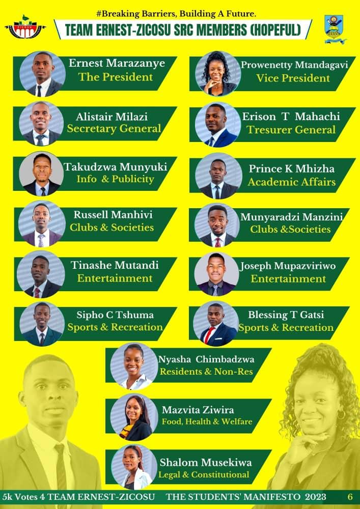 Nust_ZICOSU's tweet photo. THE ZICOSU 2023 NUST SRC CANDIDATES;
1. PRESIDENT - E. MARAZANYE 
2. VP- P Mtandagavi
3. SG- A. P. Milazi https://t.co/4giZsLWuEw