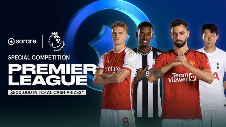 FutSheriff's tweet photo. 🚨@Sorare  Premier League Winter competition is close🔥!

Starting next week, assemble your best @premierleague  teams with new Season cards in a Cap270 mode to participate in this exclusive tournament from PL on Sorare!

 $500.000 in prizes across the gameweeks, it's a great opportunity to start your journey🔥

https://t.co/Xc2MItO0eJ

#sorare