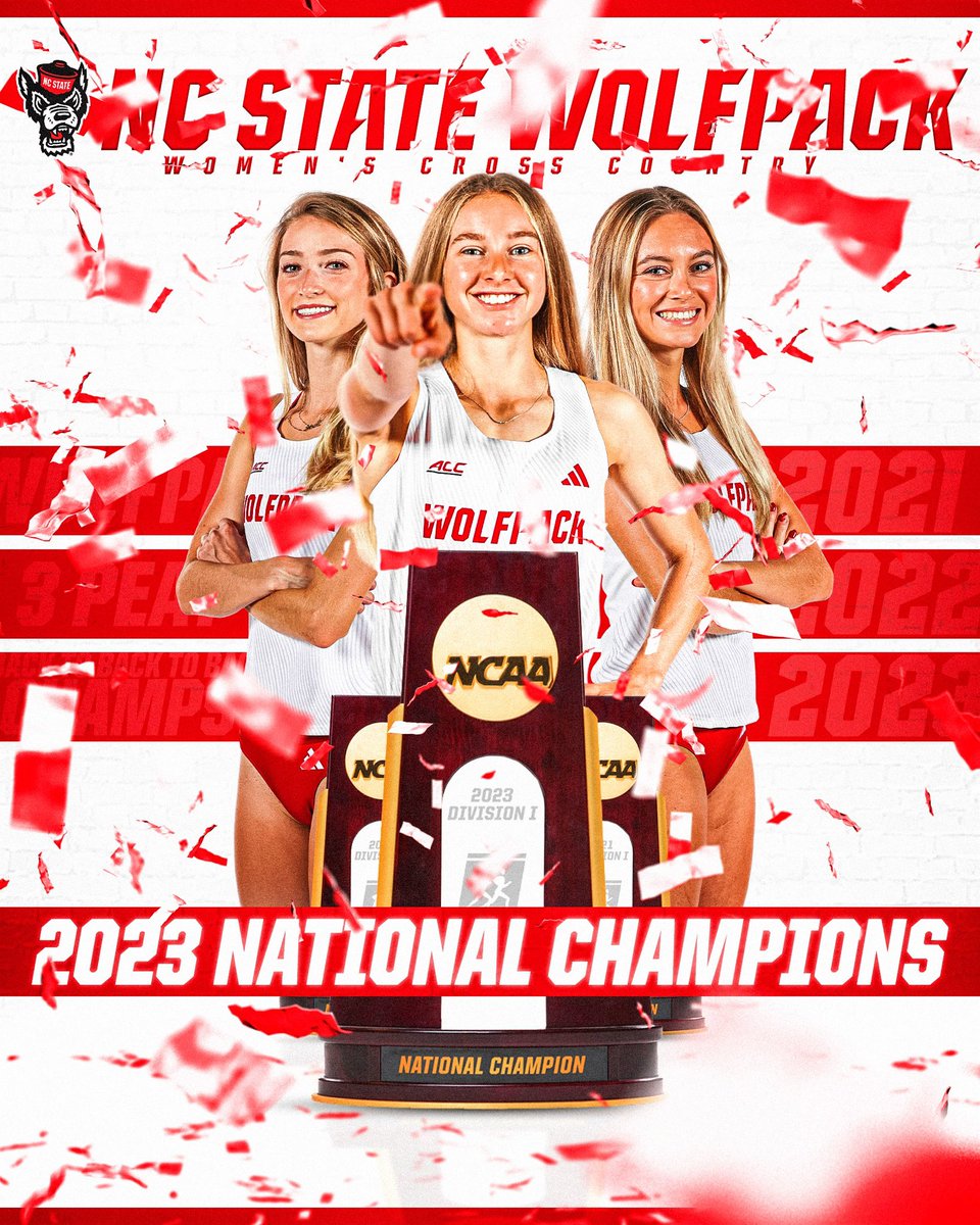 THAT’S THREE IN A ROW 🏆🏆🏆

#WolfpackXC - #GoPack