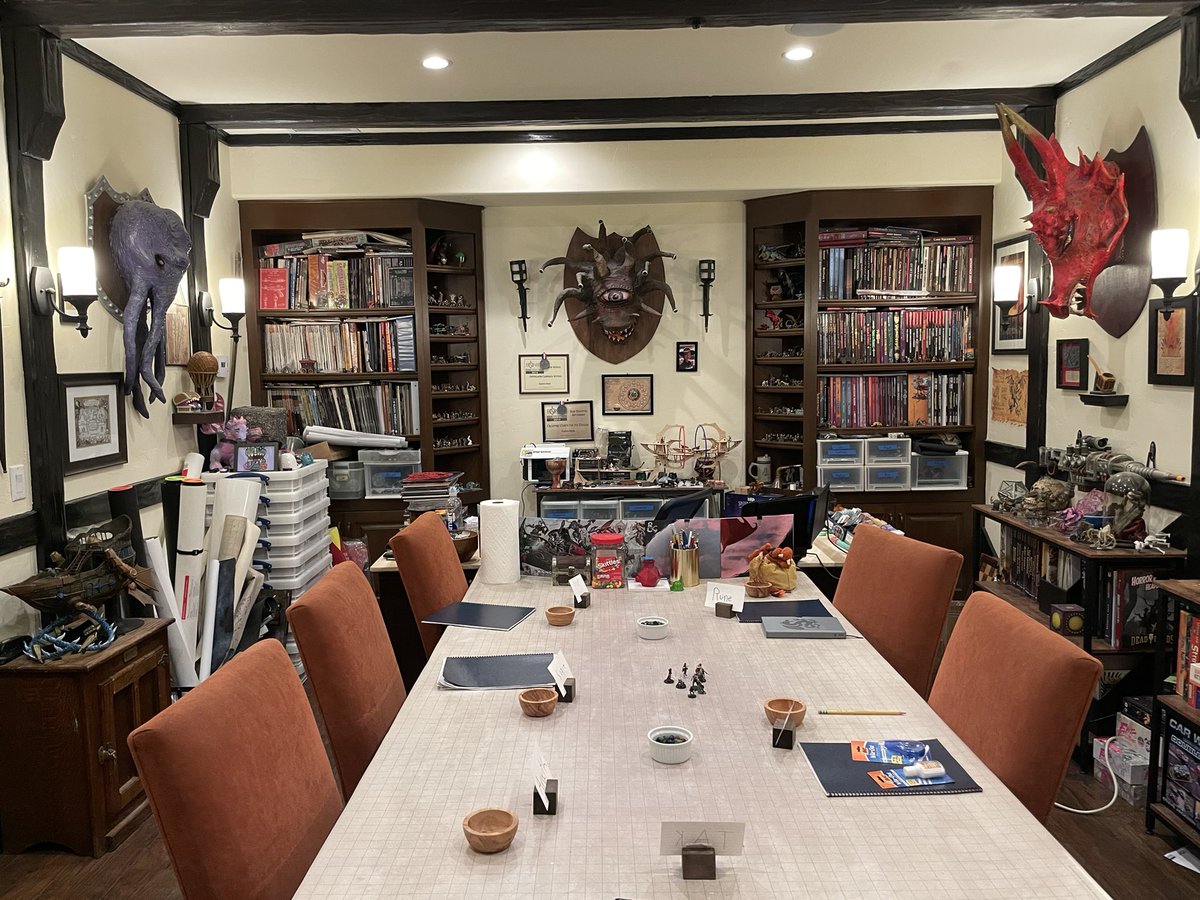 Ready for my weekly Saturday morning kids Eberron game. #eberron