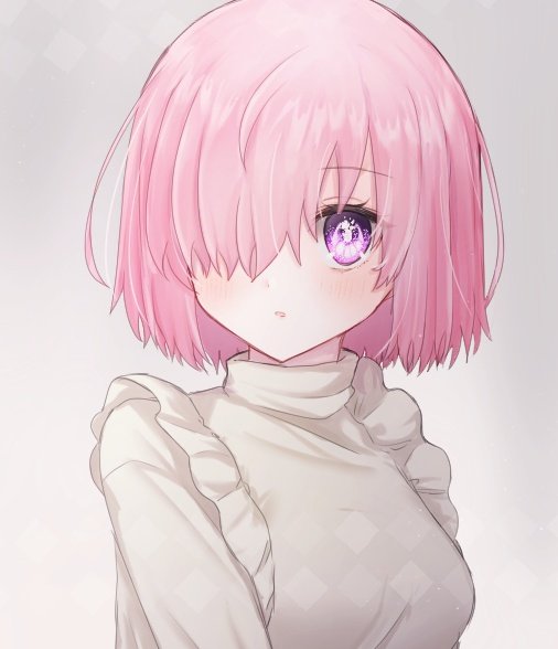 マシュ・キリエライト(Fate) 「一昨年に描いた冬服っぽいマシュの絵 」|はるかっぱのイラスト