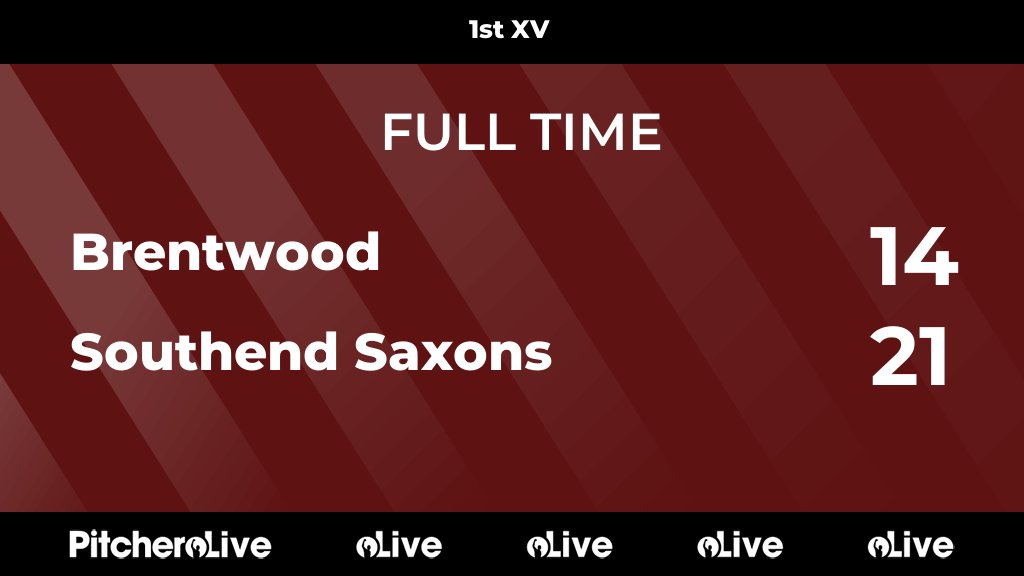 BrentwoodRFC's tweet photo. FULL TIME: Brentwood 14 - 21 Southend Saxons
#BRESOU #Pitchero
https://t.co/I0YHmiVuou https://t.co/CQSMpBNSjw