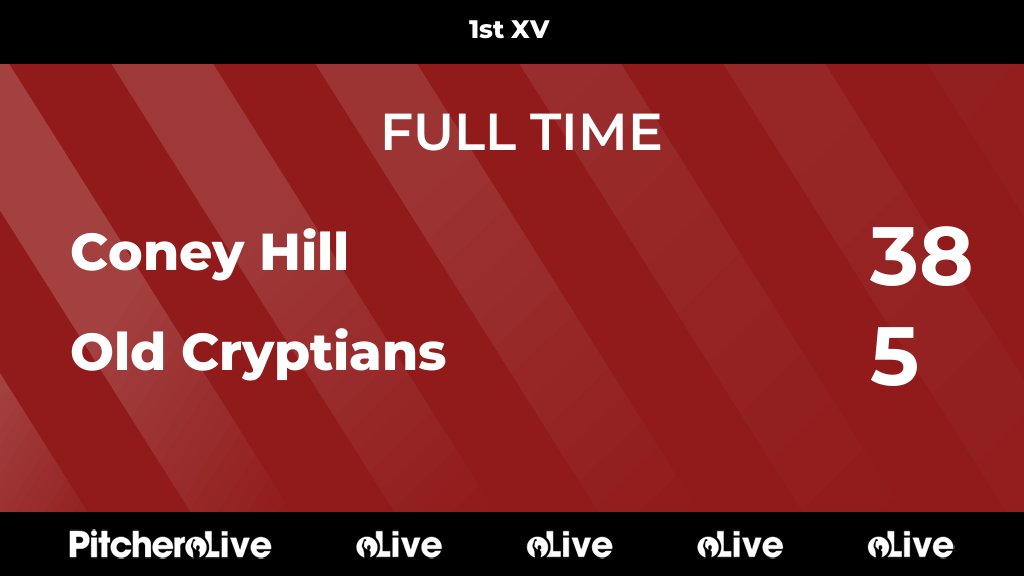 OldCryptiansRFC's tweet image. FULL TIME: Coney Hill 38 - 5 Old Cryptians
#CONOLD #Pitchero
oldcryptiansrfc.co.uk/teams/3538/mat…