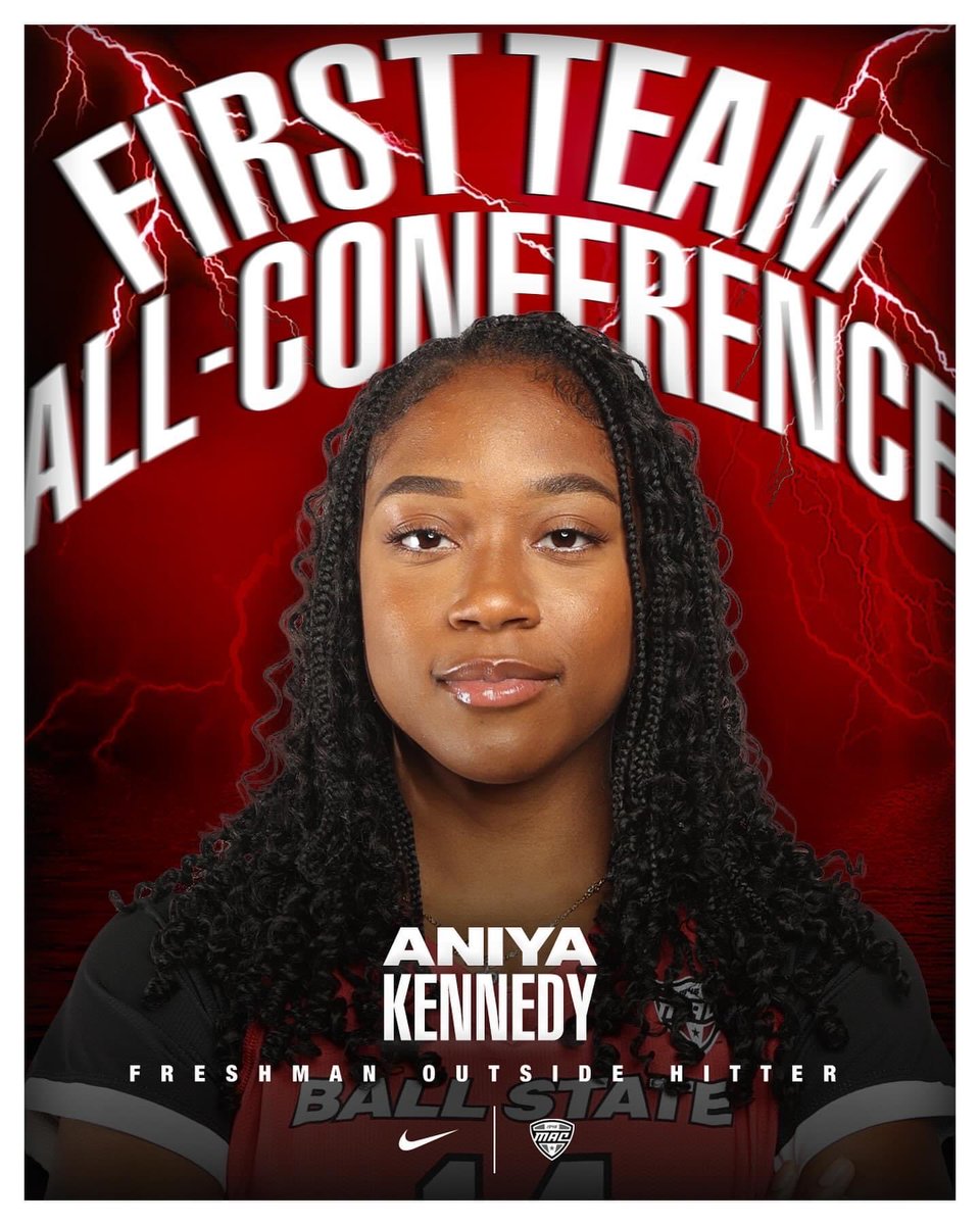 Congrats to alum Aniya Kennedy on MAC Freshman of the Year and 1st Team All-Conference honors.