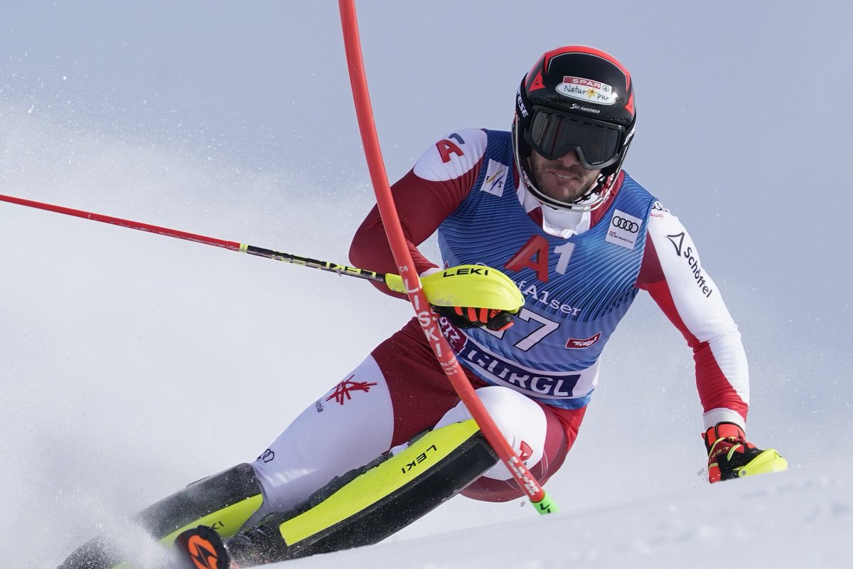 Austria's Michael Matt claimed 3rd place in the first @fisalpine slalom event of 2023 in Gurgl! The home crowd just went ballistic! #dainese #fisalpine #SkiweltcupGurgl