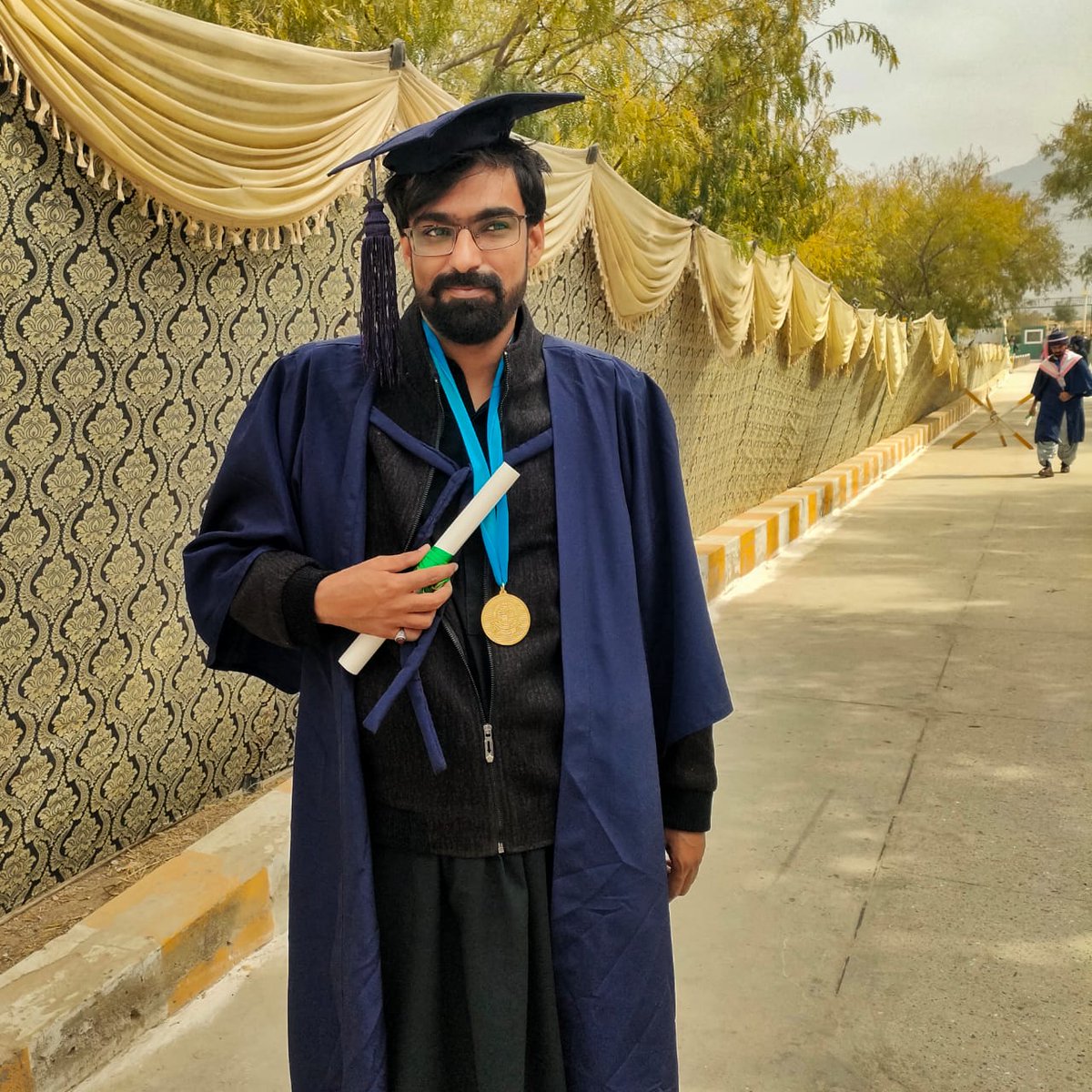 We Congratulate our Central Committee Member Zarak Bugti on securing the Gold Medal for the Master's Degree in History.
He is a credit to our organisation and is excellent in Studies and Politics alike.