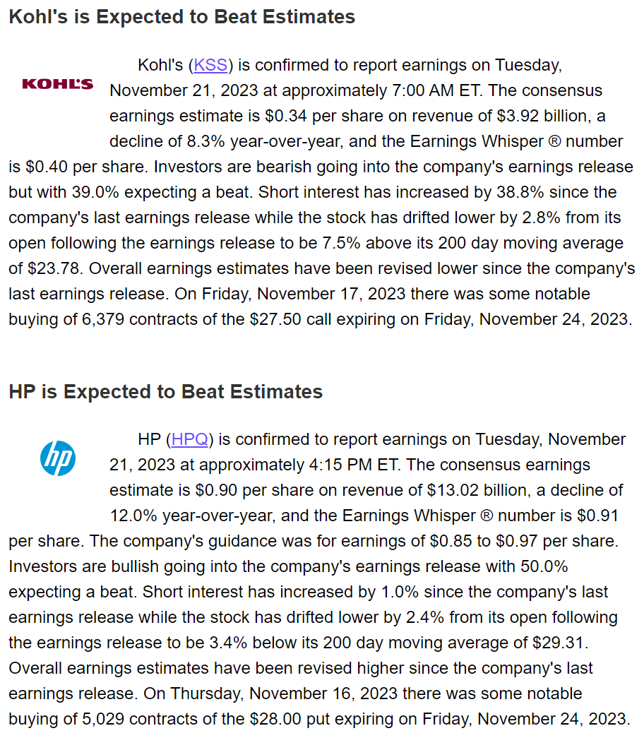 DeItaone's tweet photo. $NVDA $ZM $A $SYM $KSS $HPQ $BBY $ADSK $TCOM $MDT

🔸Most Anticipated Releases for the Week Beginning Monday, November 20, 2023 https://t.co/sTqYTj2YGH