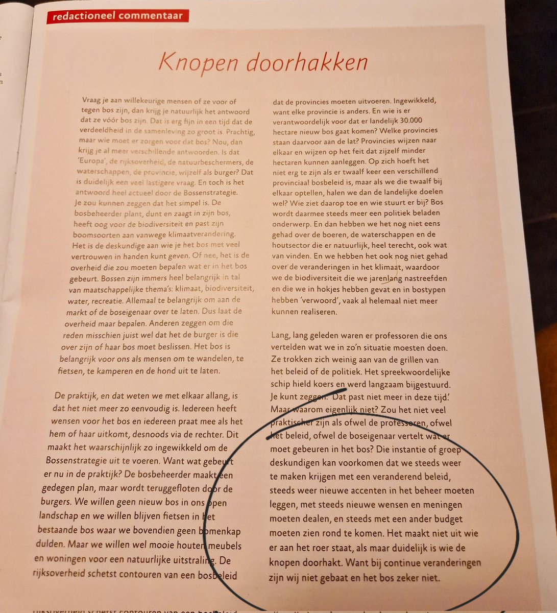 ......maar wie in het nieuwe kabinet gaat hier zorg voor dragen?