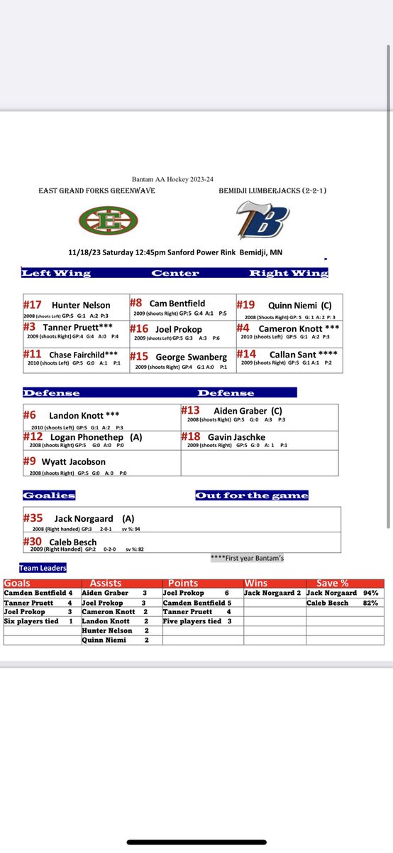 Unoffical Bemidji Lumberjack Hockey tweet media