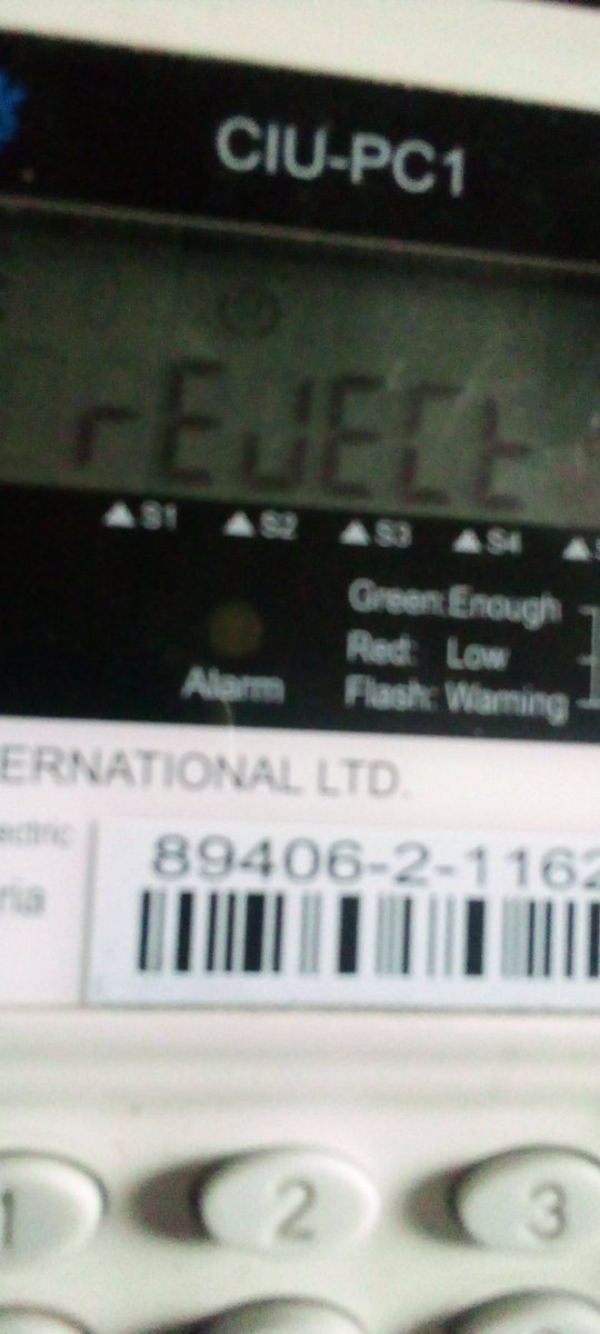 winsource2's tweet photo. @IkejaElectric @ieServe 
After inputting the two KCT 1 &amp; 2, yesterday to upgrade and recharge was successful. I am getting REJECT message today as I am trying to input another recharge token generated some few minutes ago, this is even after the meter has been upgraded. https://t.co/FYZ8tswEpP