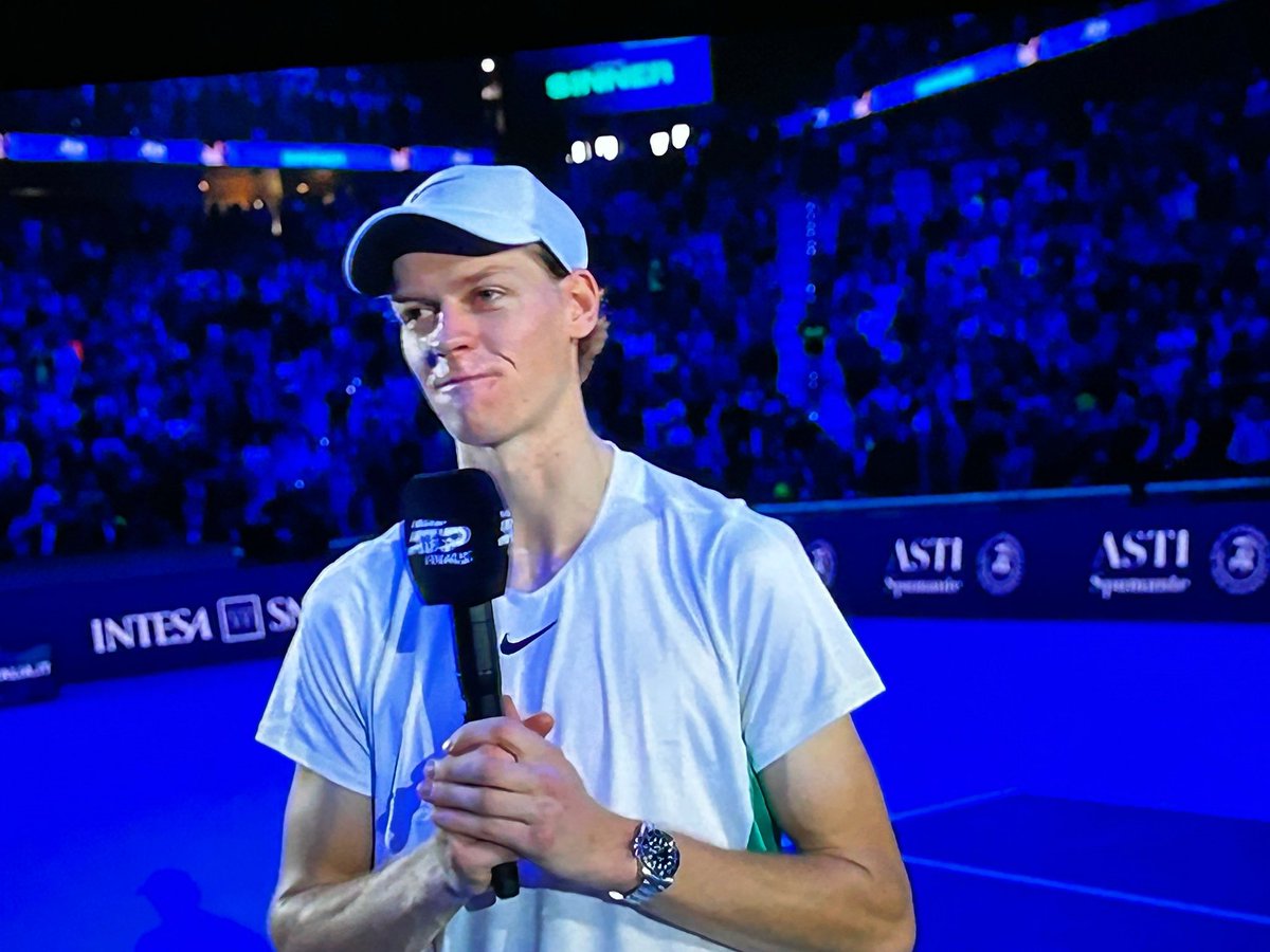 🎾 Grazie per il sogno che continua! Jannik sei un grande campione. Torino, il Piemonte e tutta l’Italia tifano per te 💪 🇮🇹 #nittoatpfinals #janniksinner