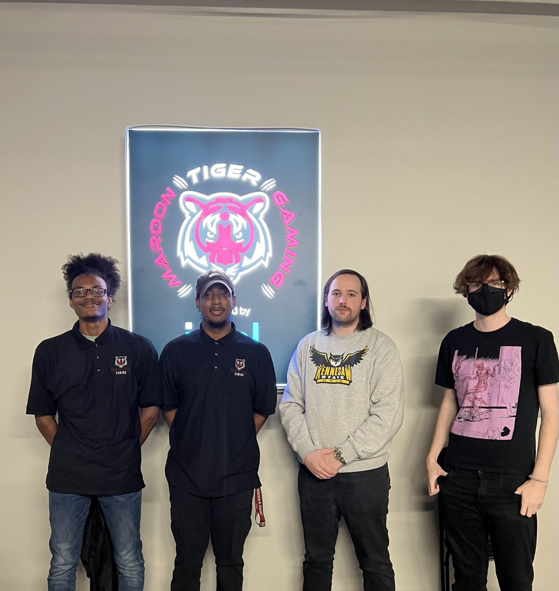 KSU_Byrd's tweet photo. GEL Commissioner Journeys pt.1
Yesterday I took a trip down to @esports_maroon to visit the new Esports Space, that they have poured their heart and soul into. They were also hosting their #Fallhalla event, and I got to see first-hand the competitive excellence they have https://t.co/epBLATXmmH