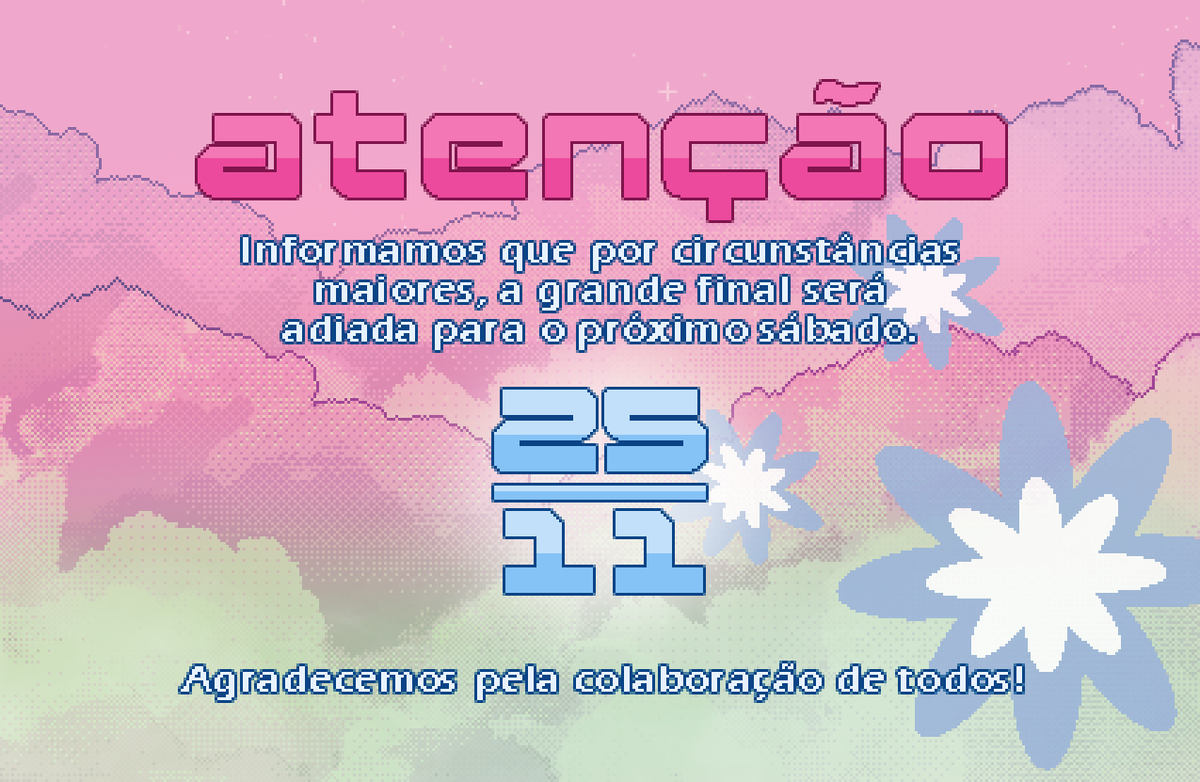 WasteDragRace's tweet photo. ❗️COMUNICADO❗️
A grande final de #WasteDragRace será adiada para o próximo sábado!
📅Data: 25/11
⏰Horário: 18:00/BR
🎥Ao vivo: https://t.co/nMrOP1RQT1
#TeamAngelina🎀
#TeamTrevor🌪️
#TeamMaxine🪩
#TeamWikka🔮
#WDRFinale #WasteDragRace https://t.co/bsEXO1VxgF