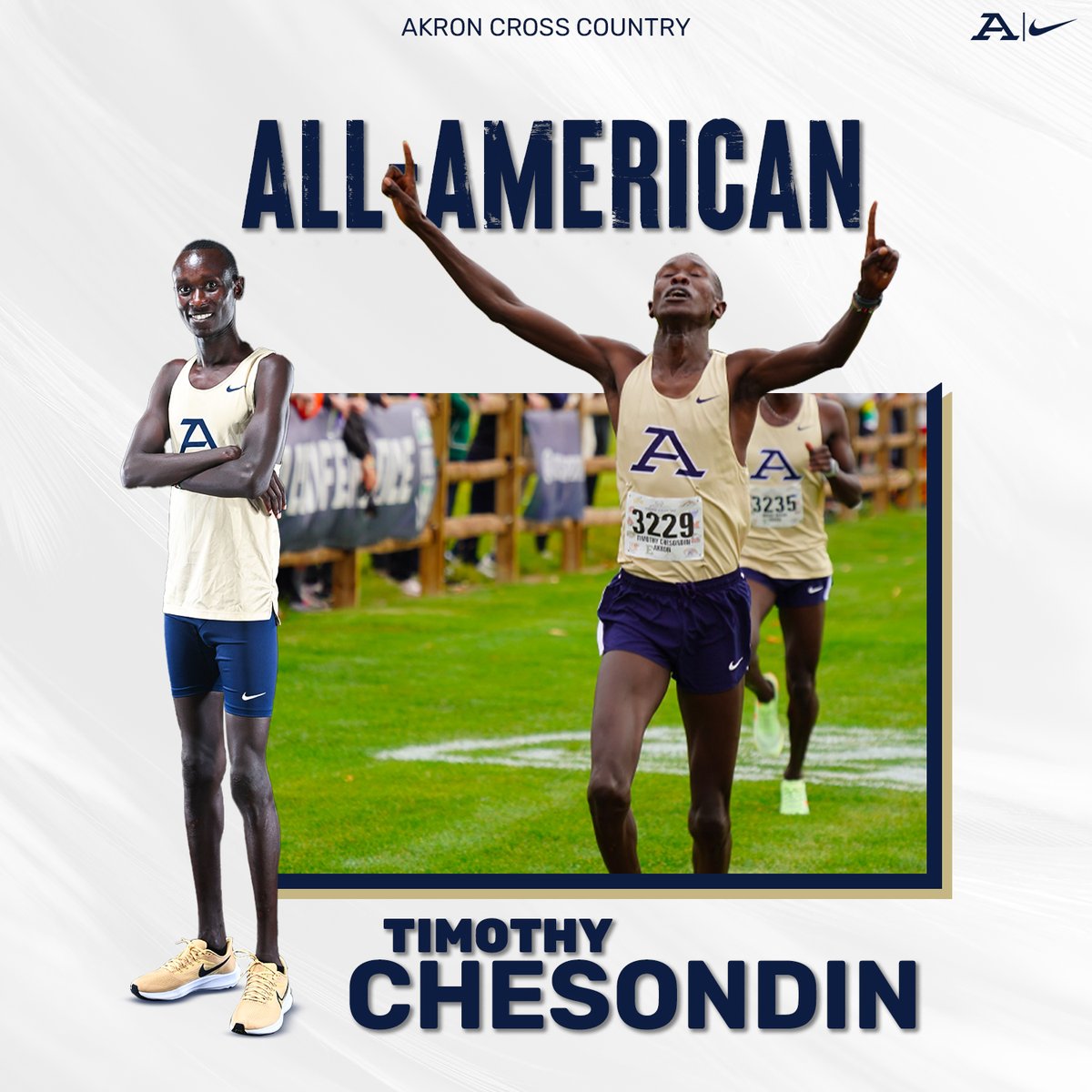 🚨 👏 Congrats to <a href="/ZipsTFCC/">Akron Zips Track/CC</a> Timothy Chesondin on becoming the first All-America honoree in <a href="/ZipsTFCC/">Akron Zips Track/CC</a> Men's Cross Country program history

#GoZips | <a href="/ZipsTFCC/">Akron Zips Track/CC</a> 🦘
