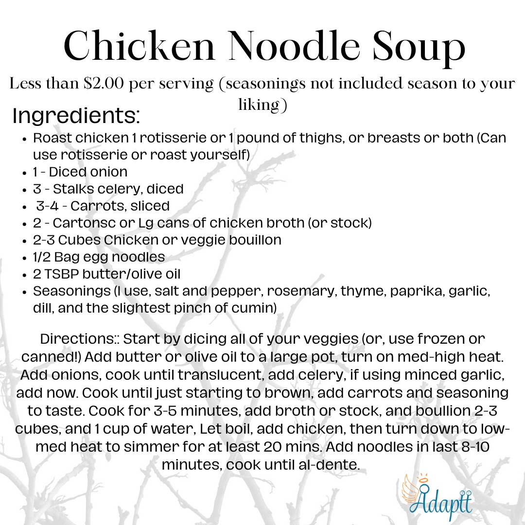 This #saturdaysecretrecipe is Chicken Noodle Soup it's the epitome of comfort. The BEST part? You can make it even more inexpensive, and it still tastes great!  #saturdaysecretrecipe
