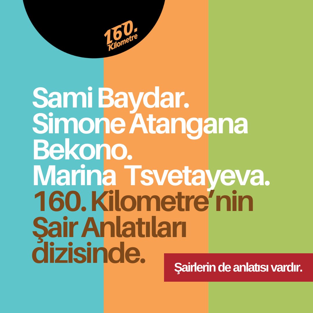 Şairler türler arası gezdiklerinde okuduğunuz metnin arkasında bir şair bakışı olduğunu hemen hissedersiniz.
160. Kilometre Şair Anlatıları dizisinde şairin bu kadim serüvenini hatırlatıyor.

Haftaya satışta.

#ŞairlerinDeAnlatısıVardır #ŞairAnlatıları #160incikilometre