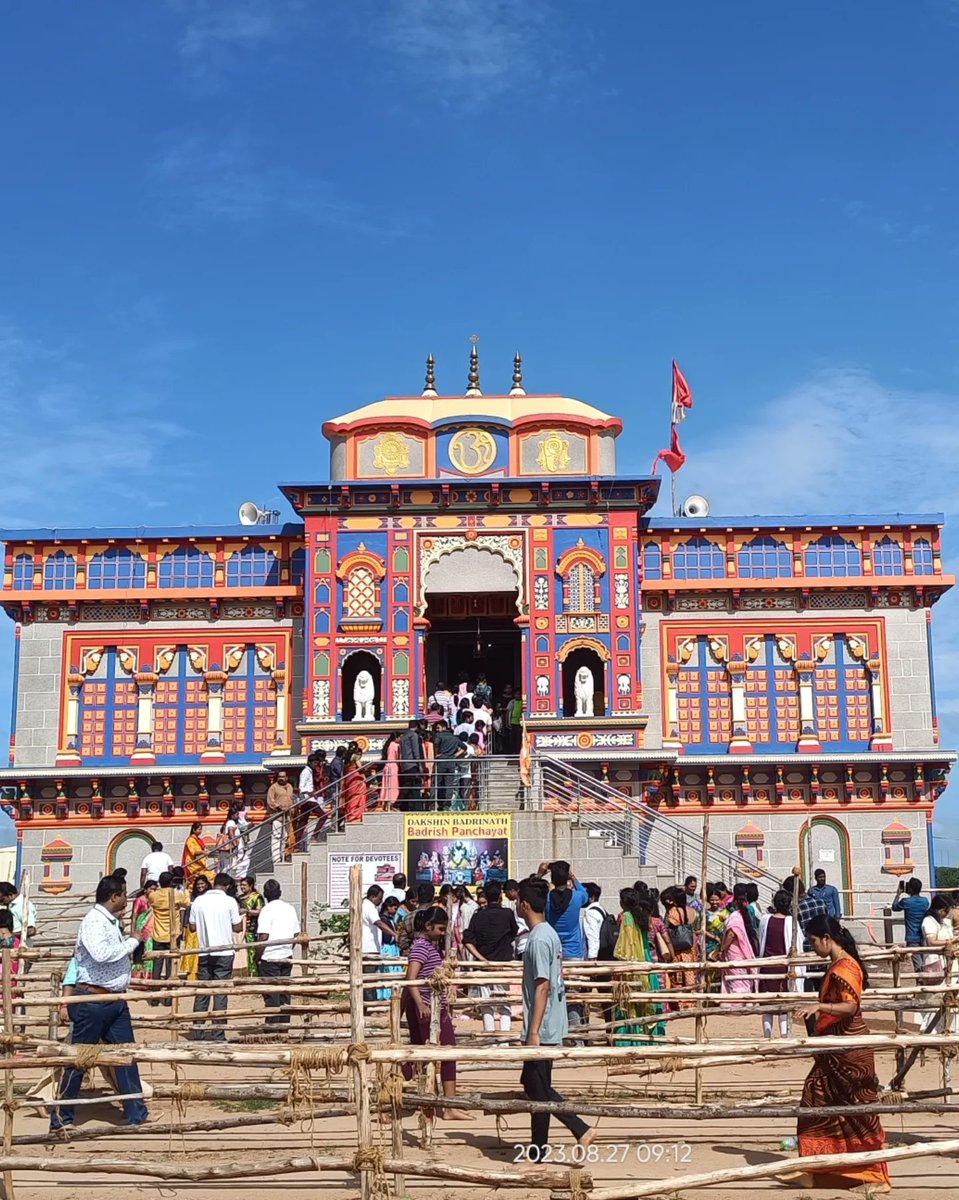 ddutta10's tweet photo. Dakshin Badrinath Temple in Hyderabad https://t.co/87WxXY5oCp