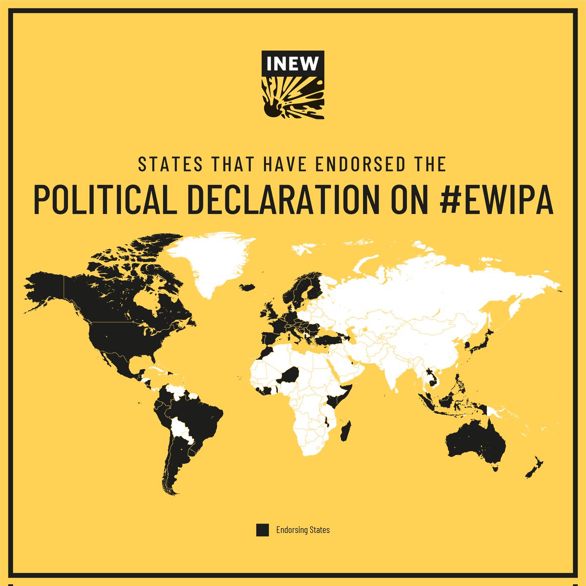 Today is the one-year anniversary of the adoption of the Political Declaration on #EWIPA. 

83 states chose to endorse the @explosiveweapon declaration, a long-term commitment to focus on the protection of civilians from the use of #explosiveweapons