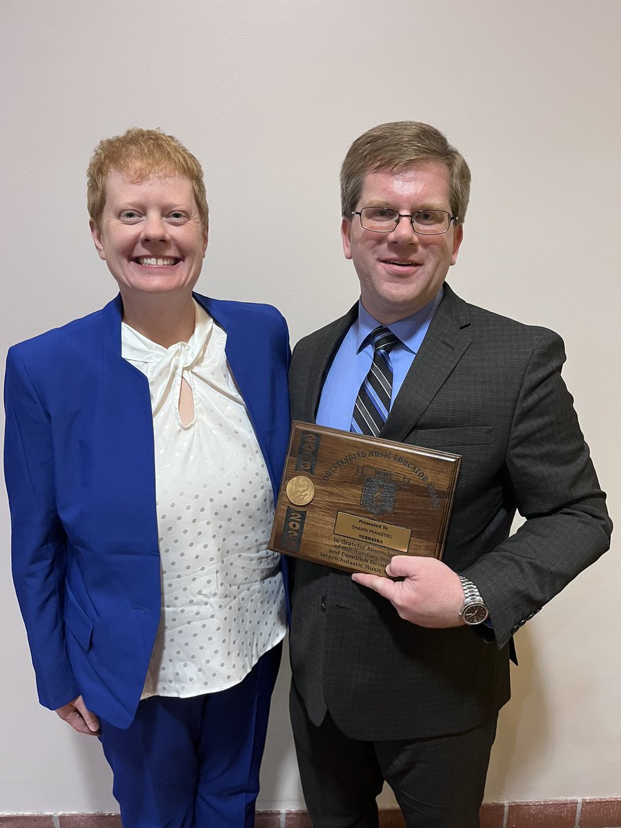 Congratulations to Shawn Pfanstiel from Northwest High School - the 2023-2024 NFHS NSAA Outstanding Music Educator of the Year! #nebpreps