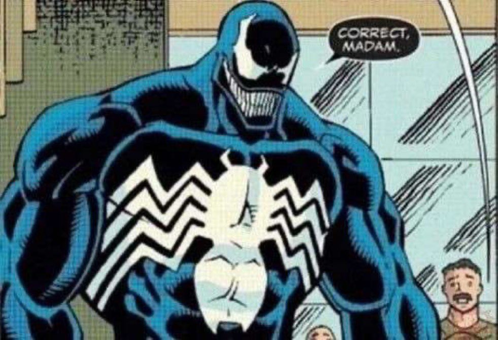 morpho_j's tweet image. Eddie is the most polite superhero ever