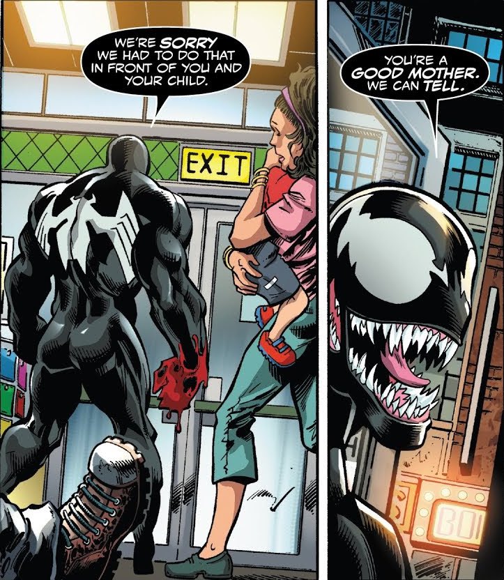 morpho_j's tweet image. Eddie is the most polite superhero ever