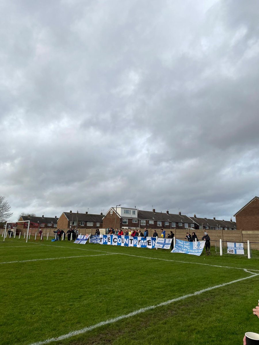 Hallam Flags & Banner On Display At Maltby Main (Today) 🔵👏...

(#)- #HallamFC | #NonLeague