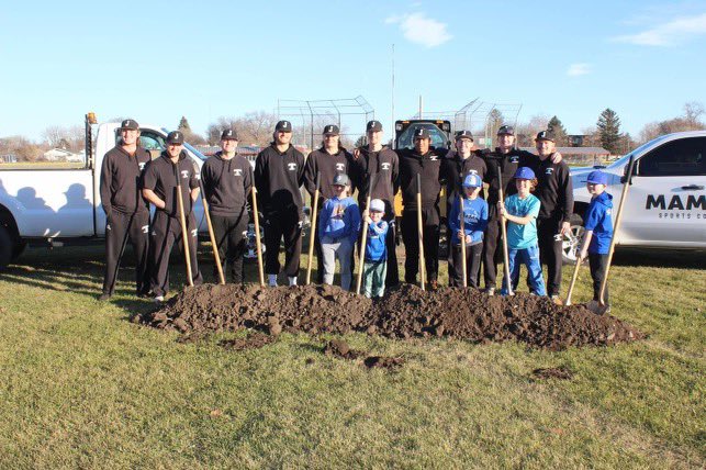 Special day for the ground breaking ceremony of the McElroy Park and Gould Family Field renovations.