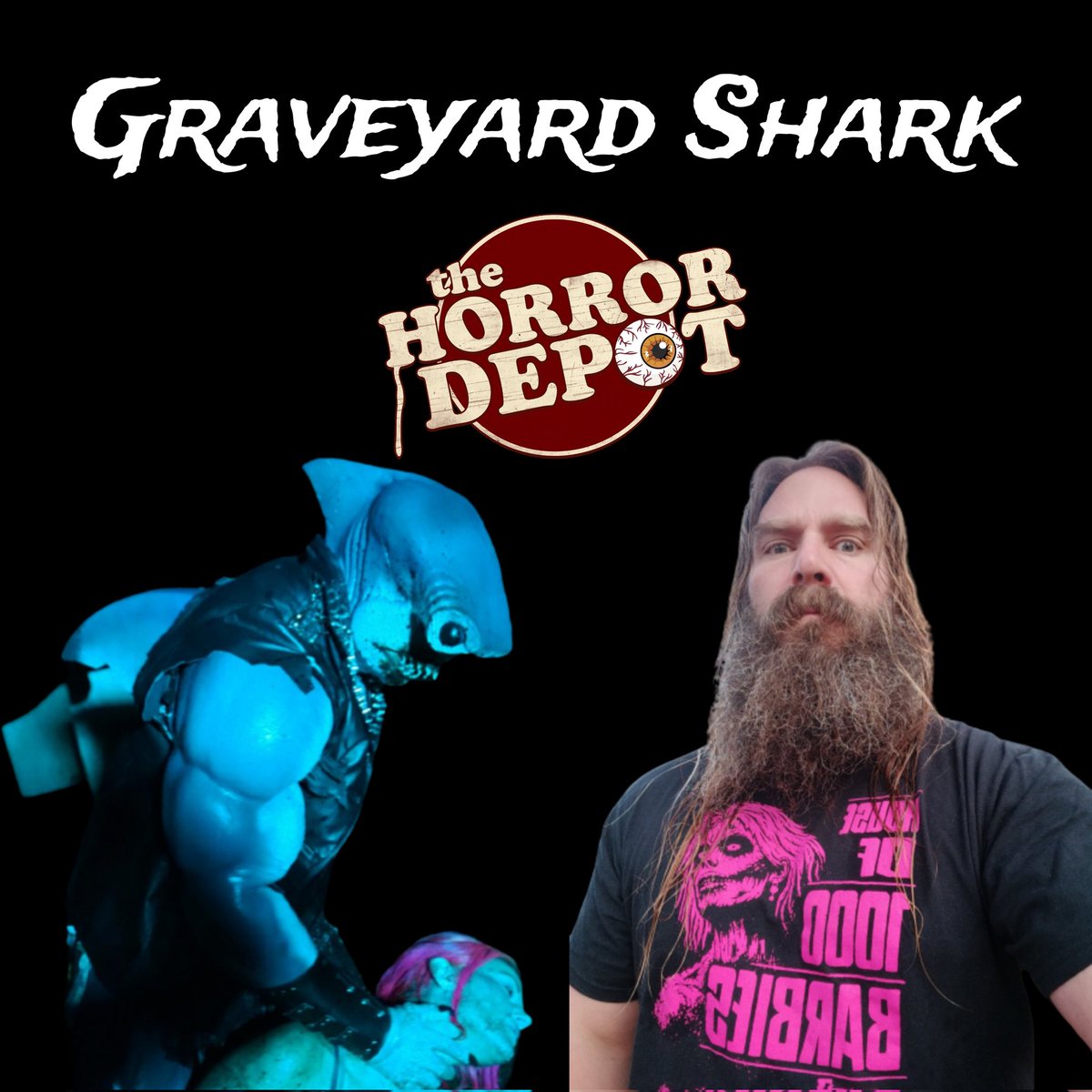 Proud to be part of @MadAngelFilms newest film Graveyard Shark! I can't wait to show my acting chops while getting slaughtered by this beast...
#graveyardshark #sharkmovie #shark