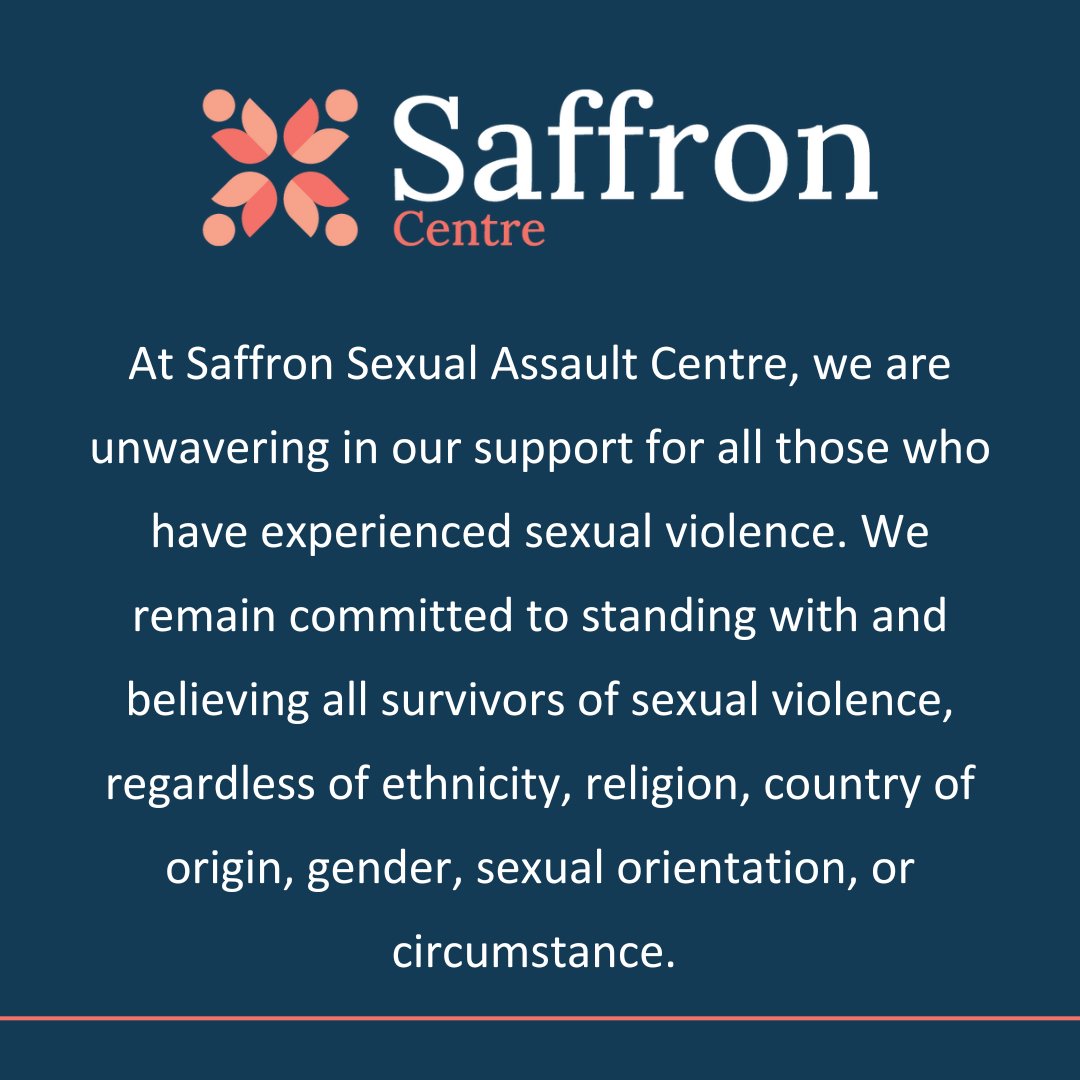 SaffronCentre's tweet photo. We Believe You. We Support You. We Are Here For You. https://t.co/5fVL9lDTIf