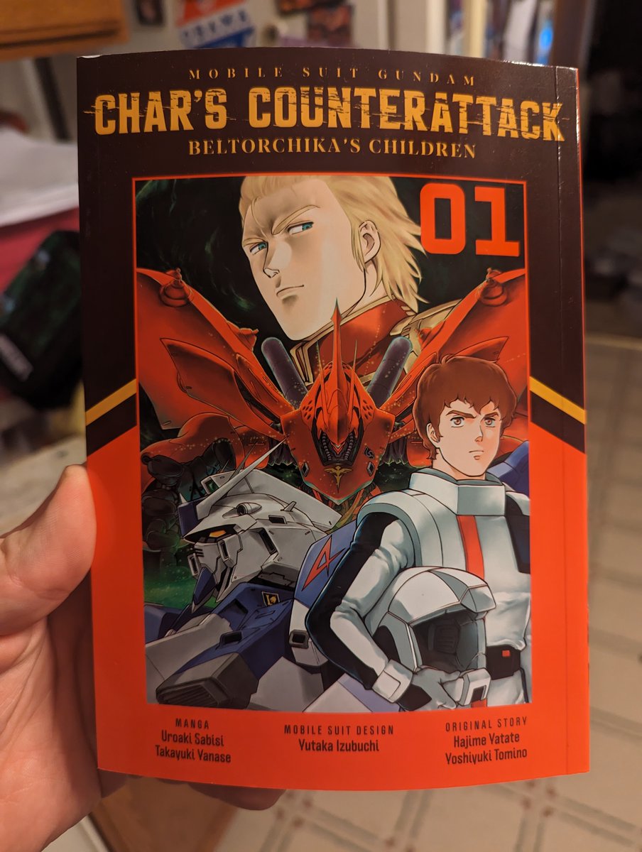 Mr_Filament's tweet photo. Finally received @denpa_books first volume of Char's Counterattack: Beltorchika's Children. Have been eagerly anticipating this for so long, and it was worth the wait! Fun bonuses in the back! after Hopefully it won't be quite as long for the rest of the volumes! https://t.co/2obvkwTldW