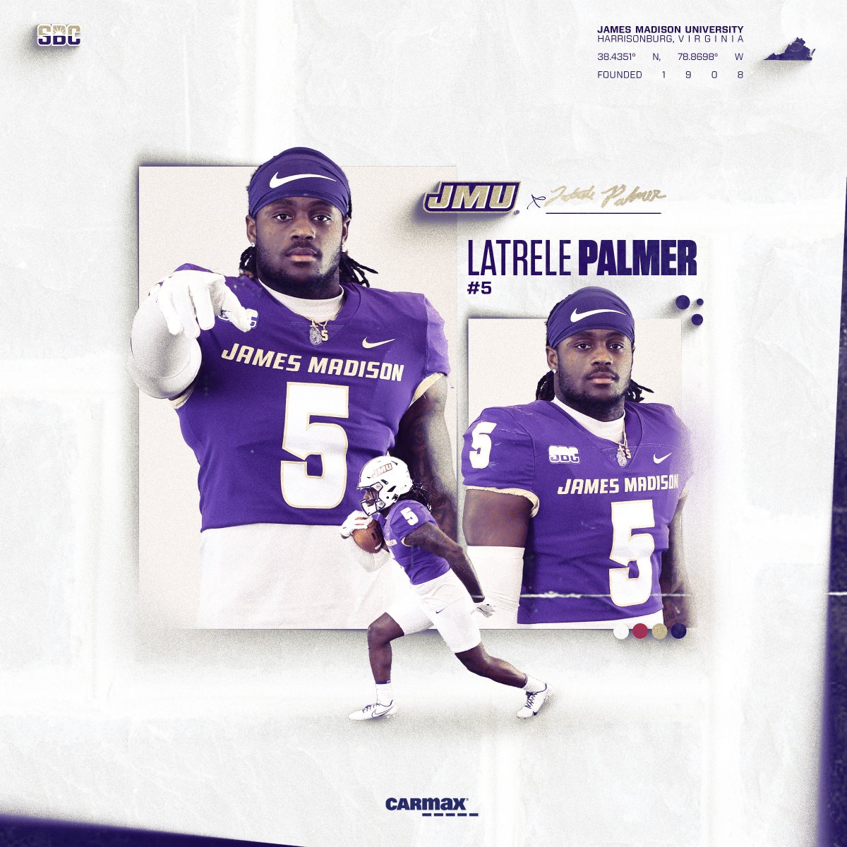 JMUFootball's tweet photo. Latrele muscles his way for a big third-down conversion to set up JMU at the App State 4-yard line.

#GoDukes https://t.co/ZT93BDBMnG