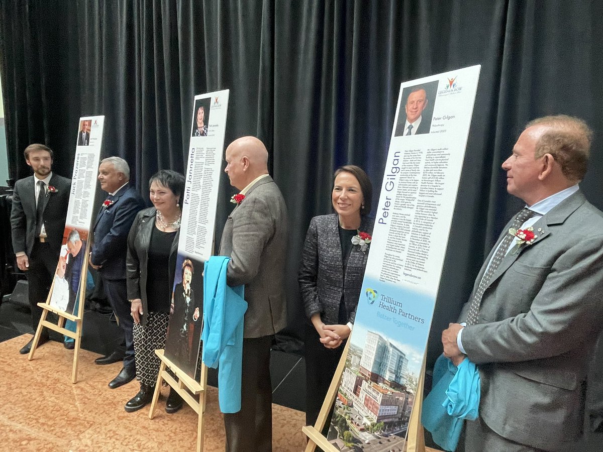 SergioMourato_'s tweet photo. Legends Row, Mississauga’s Walk of Fame induction of three new members: Peter Gilgan , Patti Jannetta , and Jack Prazeres. #legendsrow #mississaugaevent #heritagemississauga https://t.co/ViEhG7liYe