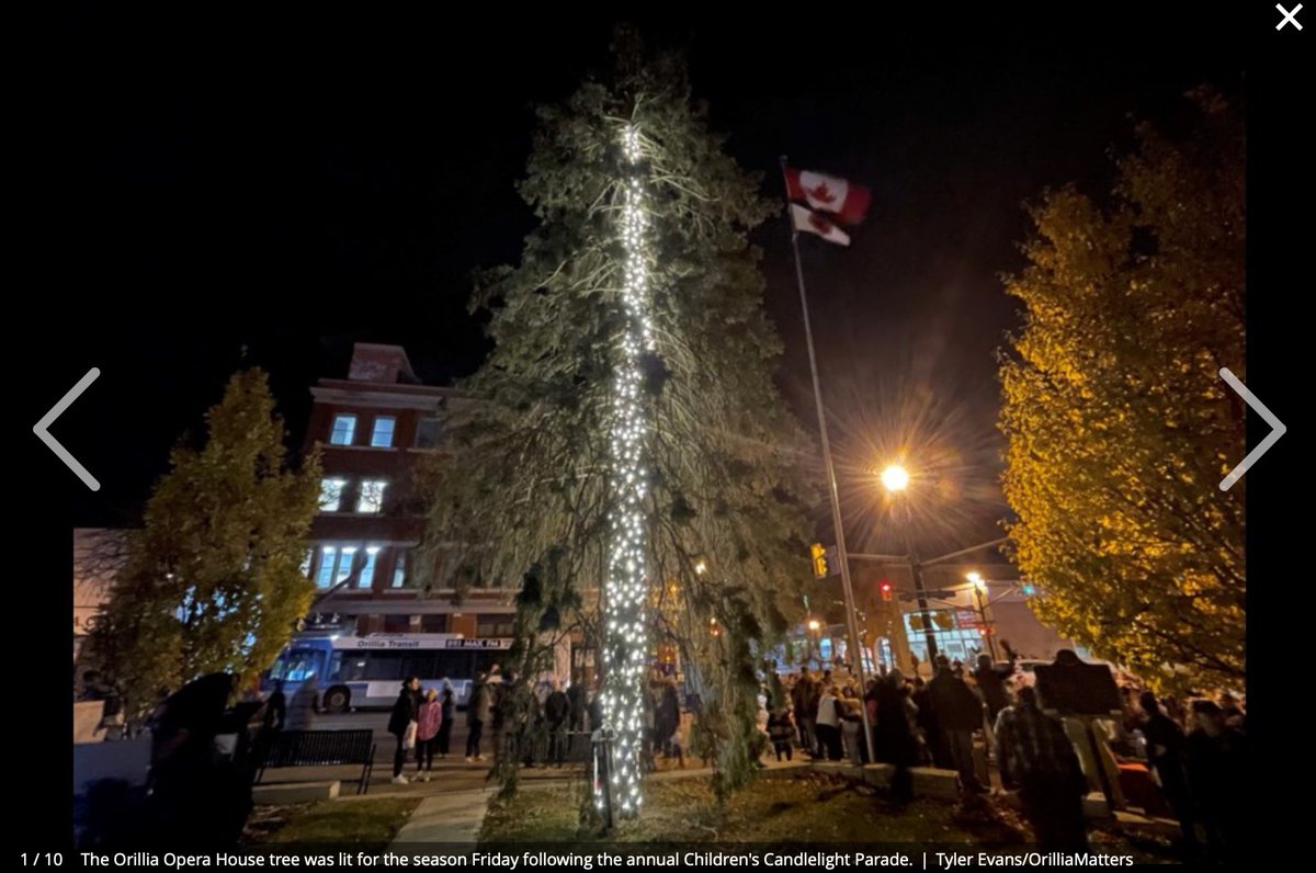 So, the annual lighting of the Christmas tree at the Orillia Opera House happened and it's the talk of the town, for the wrong reason. Oh Christmas pole, oh Christmas pole...