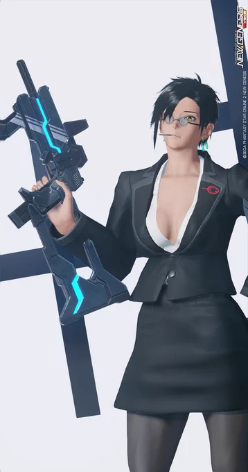 髪型変えてもやはりいつものに落ち着くなぁ #PSO2NSG 