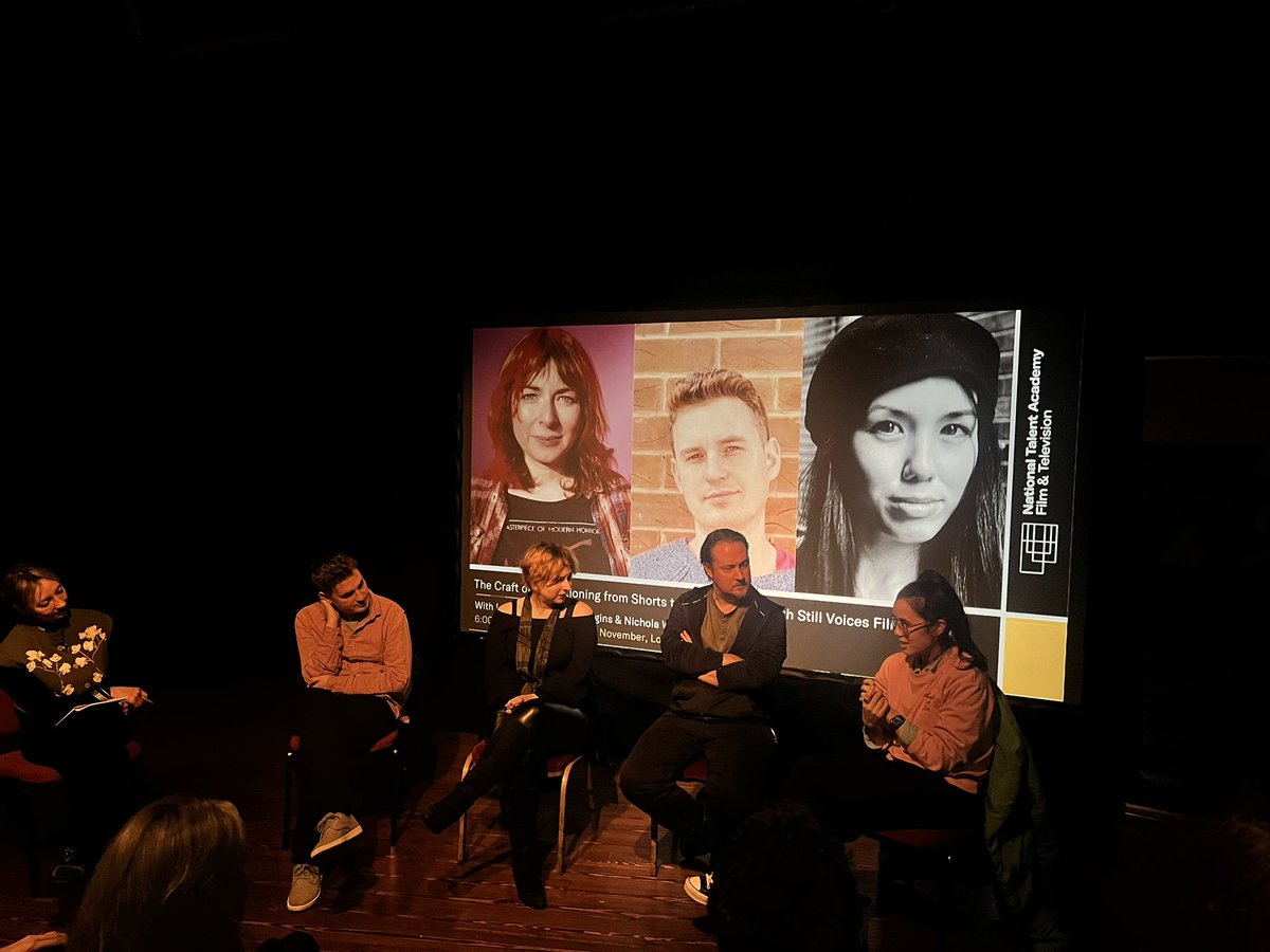 Thanks #stillvoicesfilmfestival Fantastic ‘Transitioning from Shorts Panel’ this evening where filmmakers @mxlauramoss @robhigginsfilms @brendanboom508 & @nicholawong discussing their career progression. Hosted by #juanitawilson 🎬@TalentAcademies @ScreenIreland