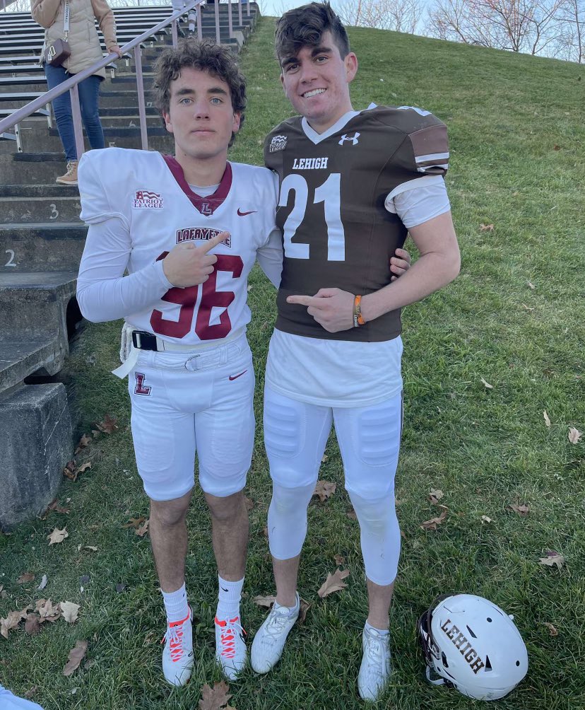 4th Down University™️ (@4thdownu) on Twitter photo Congrats to <a href="/JackSimonetta/">Jack Simonetta</a> (<a href="/LafColFootball/">Lafayette Football</a> K) & <a href="/CanaanKimball/">Canaan Kimball</a> (<a href="/LehighFootball/">Lehigh Football</a> K) on converting on all attempts today in ‘The Rivalry,’ the most-played football rivalry in 🇺🇸, & the longest uninterrupted rivalry game.
4👇U Congrats to <a href="/JackSimonetta/">Jack Simonetta</a> (<a href="/LafColFootball/">Lafayette Football</a> K) & <a href="/CanaanKimball/">Canaan Kimball</a> (<a href="/LehighFootball/">Lehigh Football</a> K) on converting on all attempts today in ‘The Rivalry,’ the most-played football rivalry in 🇺🇸, & the longest uninterrupted rivalry game.
4👇U