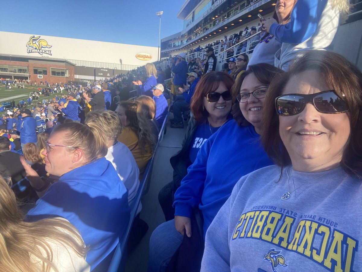 Great day for my first Jackrabbits game💙💛💙💛🏈 
#GoJacks