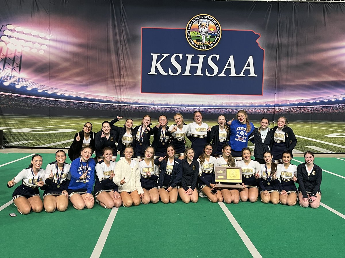 Congratulations to Topeka Hayden - First place in 4A Game Day Cheer Showcase #WellDone