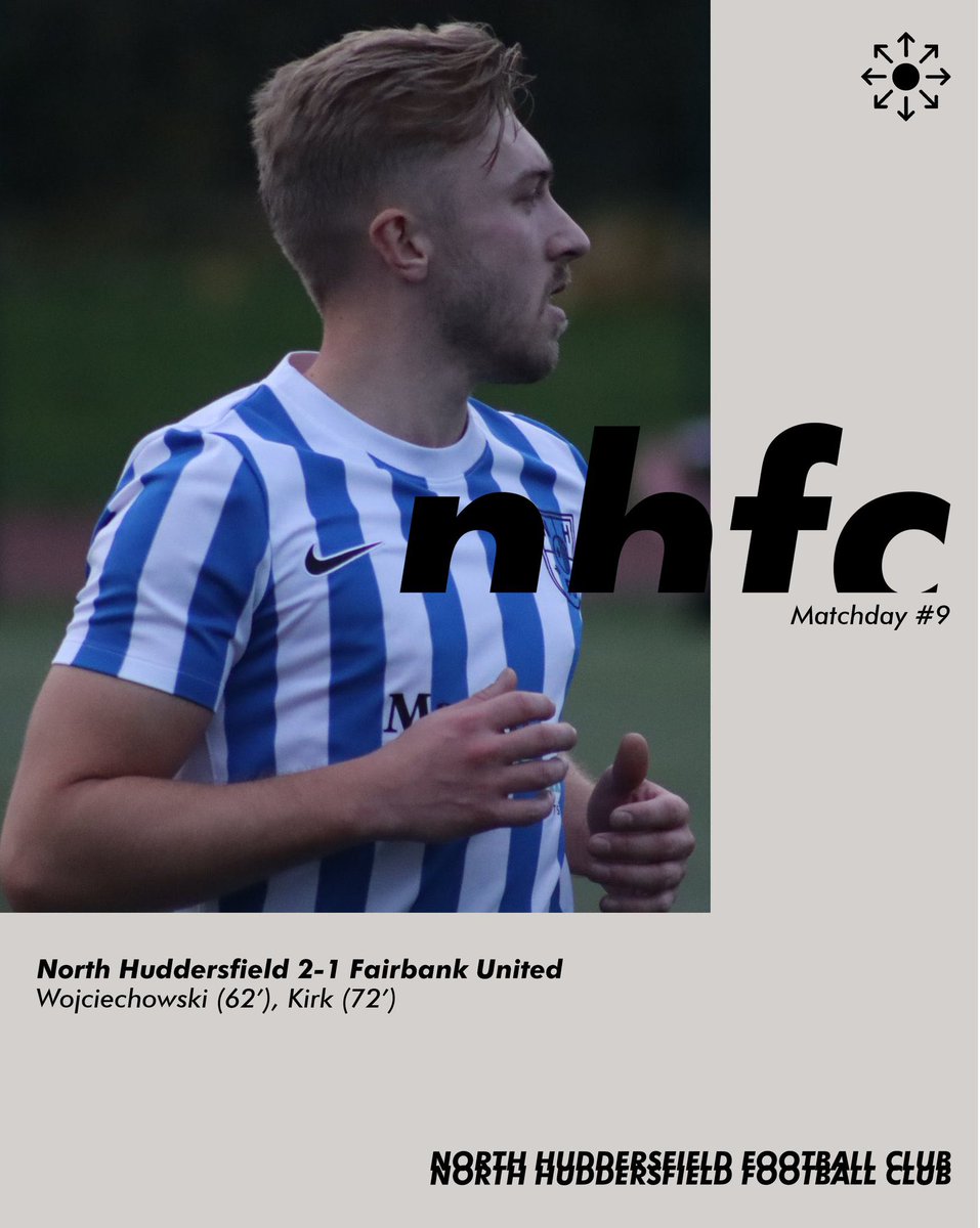 📈 North registered back-to-back wins for the first time this season! North Huddersfield 2-1 Fairbank United Wojciechowski (62’), Kirk (72’) #nhfc | @mtestateagents
