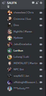 entspannter abend bei @AnarchyRaccoons