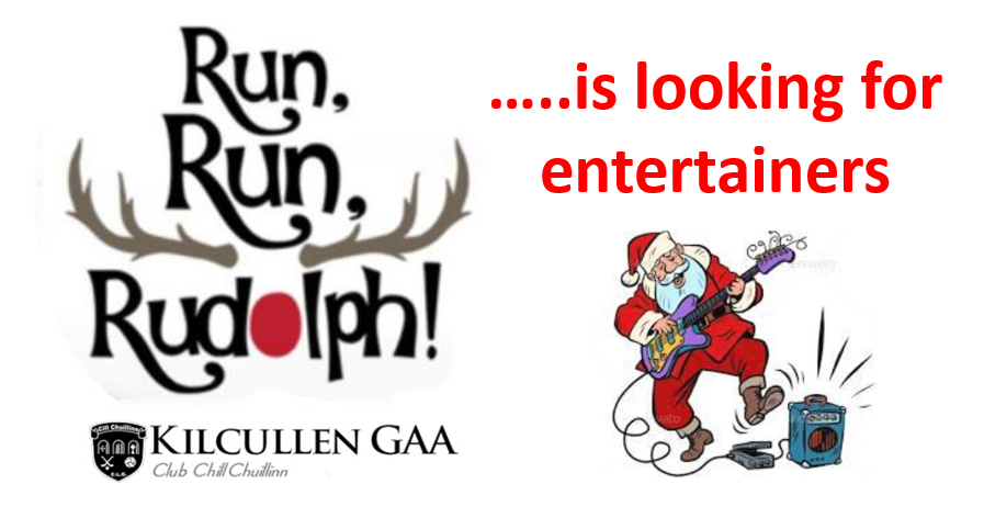 Entertainers wanted for Run, Run, Rudolph! kilcullenbridge.blogspot.com/2023/11/entert… The Run, Run, Rudolph! organising committee in Kilcullen GAA are looking for entertainers to come along on the day, Sunday 10 December, writes Brian Byrne