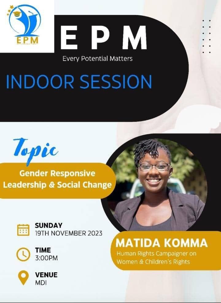 EMP_24's tweet photo. Ms. Matida Komma is a development worker, researcher, and human rights campaigner with profound experience in programs related to health promotion, women’s and children’s rights. She is our resource person on #Gender  #Responsive #Leadership &amp; #Social #Change. https://t.co/VaGcsiDb1P