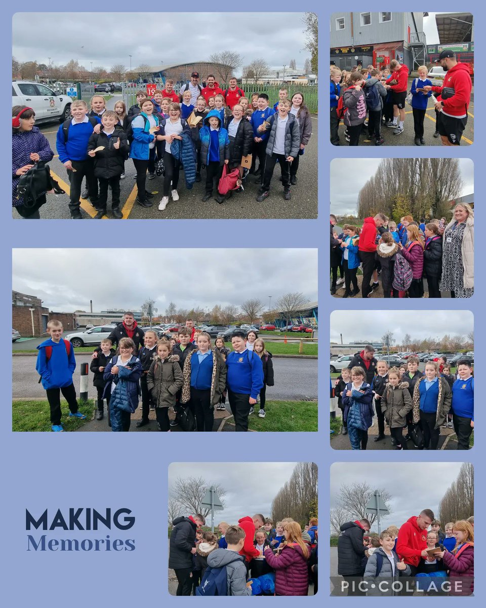 TeachGlyndwrUn1's tweet photo. What an amazing day! Not only fun packed with Curriculum for Wales activities celebrating Cultural Diversity. But a quick trip to see Wrexham AFC! The players were amazing and so kind to the children of Ysgol Derwenfa! Thank you🦉🏴󠁧󠁢󠁷󠁬󠁳󠁿 @YsgolDerwenfa @FlintshireCC @@GwEGogleddCymru https://t.co/Rr3tGCHzov