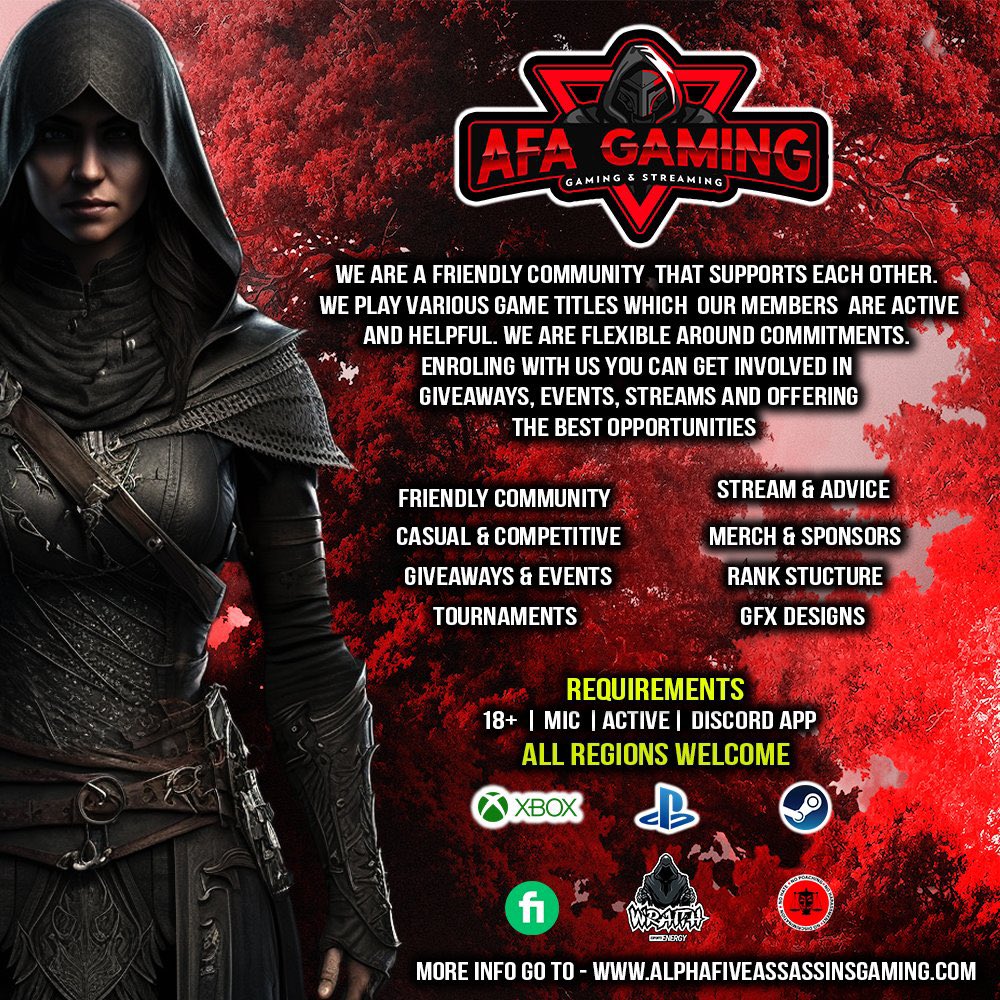 JennyD3322's tweet photo. We are recruiting! This is such an amazing gaming community, so friendly, supportive and just overall wonderful community to be a part of.
Sign up today! You won’t regret it
@CommunityAfa
#afagaming #GamingCommunity #gamers #communitygaming #afacommunity #GamersUnite https://t.co/ipyOsuuA4H