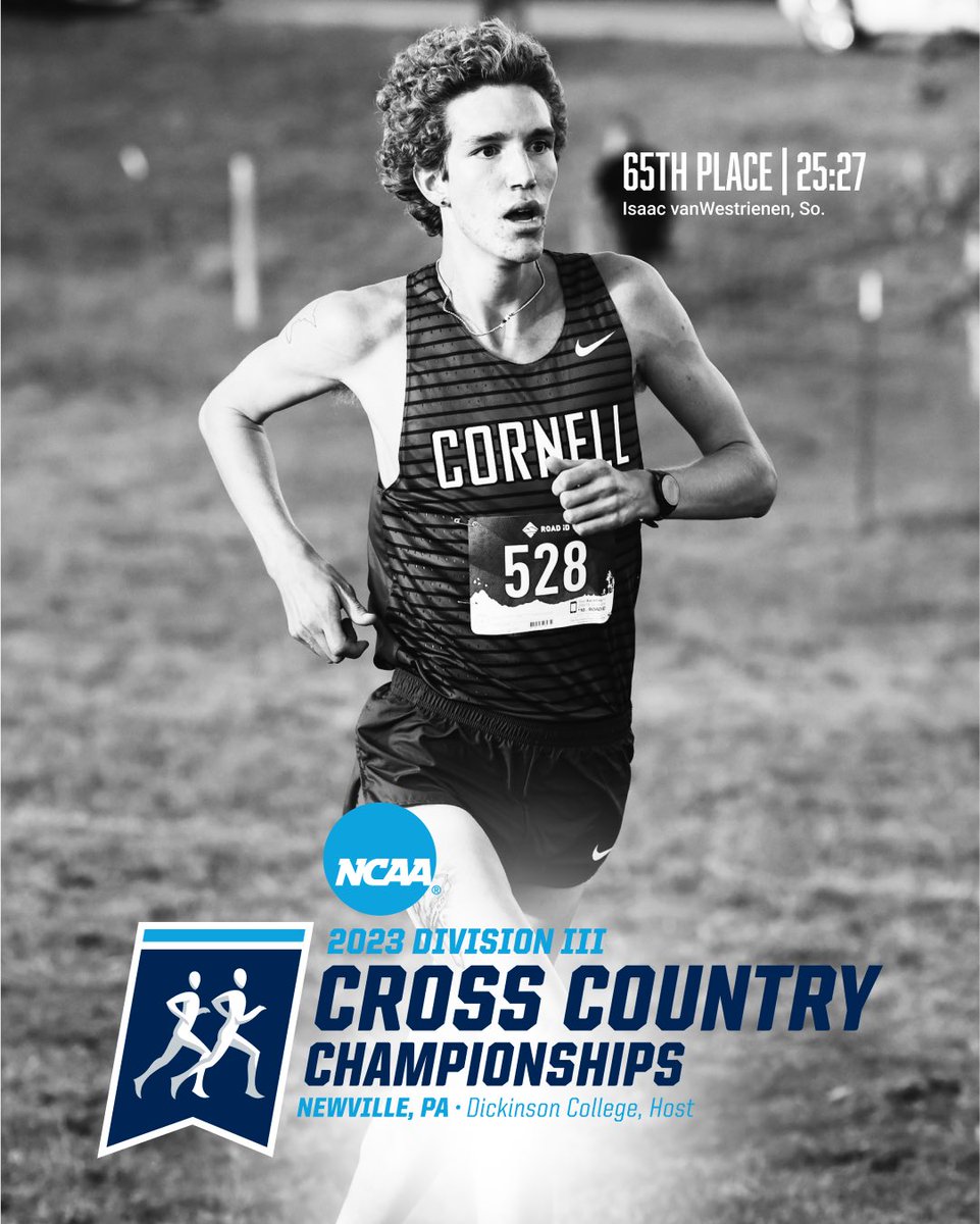 ⭐️𝑰𝑺𝑨𝑨𝑪 𝑽𝑨𝑵𝑾𝑬𝑺𝑻𝑹𝑰𝑬𝑵𝑬𝑵⭐️

Isaac finishes 65th place in his first NCAA Cross Country Championships! He was also the top individual qualifier from the Midwest Region! What a season and start to his Cornell career!⚡️🐏🤘

#RollRams | #D3XC