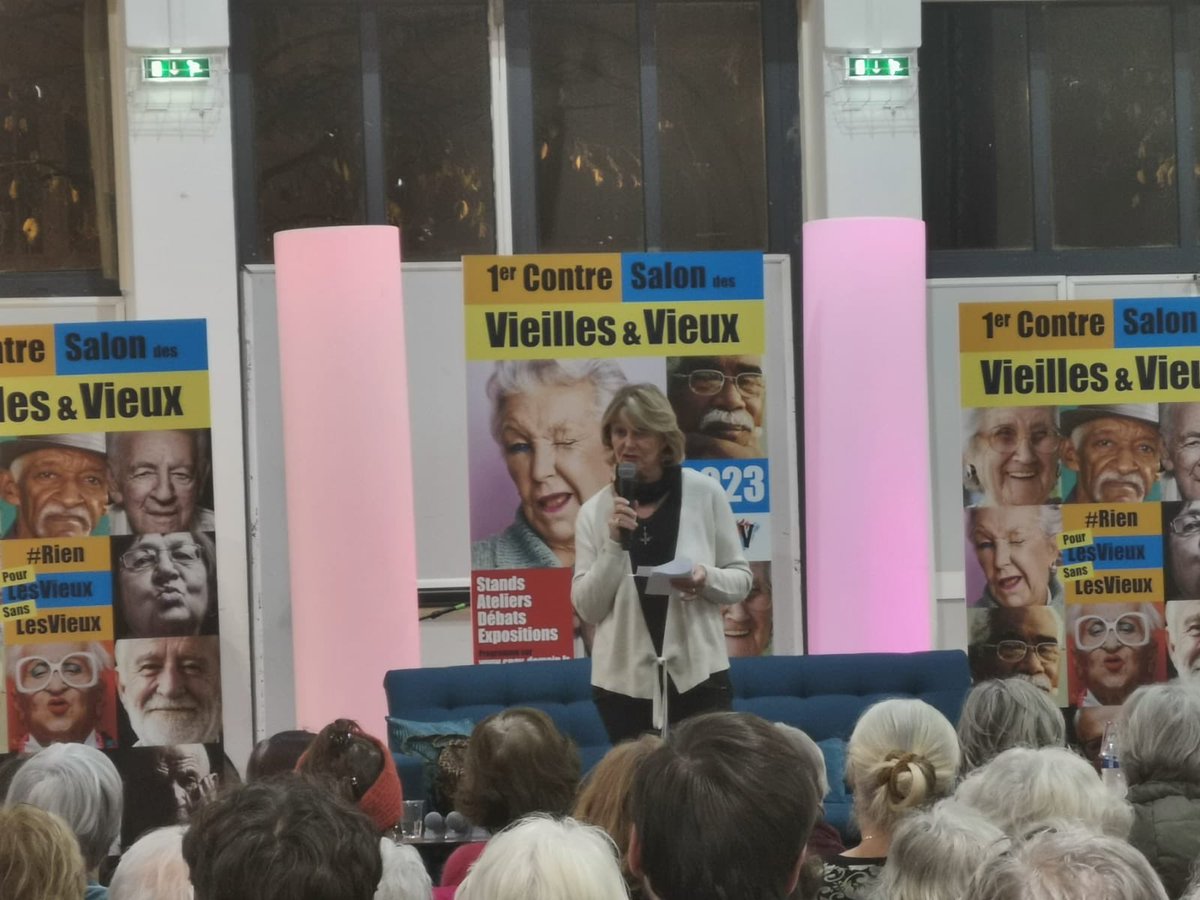 Ce contre-salon des vieux et des vieilles fera date. Réunir +de 500 personnes directement concernées par le vieillir, pour échanger, partager autour de ce qui donne du sens à l'âge était une gageure Elle est réussie Bravo aux organisateurs Veronique Fournier et ⁦<a href="/fracar92/">francis carrier</a>⁩