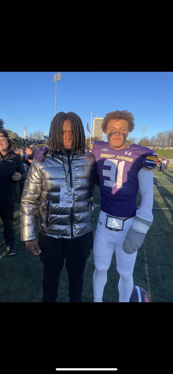 Thanks <a href="/Coach_KuligJ/">Jake Kulig</a> for the game day visit invitation loved watching the game and the experience
<a href="/UAlbanyFootball/">UAlbany Football</a> <a href="/JahlilJohnson11/">Jahlil Johnson</a> 
<a href="/CoachGGattuso/">Greg Gattuso</a>
<a href="/Coach_Calabrese/">Chris Calabrese</a>
<a href="/CoachFiacchi_UA/">Coach William Fiacchi</a>