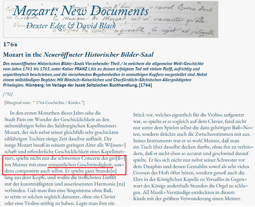 MozartCircleCN's tweet photo. #DexterEdge + #DavidBlack
#MozartNewDocuments
New #Mozart Doc Discovered:
1764
A German article based on French accounts, re-telling the amazing performance (speed!) of the child-prodigy #Mozart & his sister at #Versailles before the #FrenchRoyalCourt!
https://t.co/Vz7Vfs7ls7 https://t.co/CuD2tJzEQ0